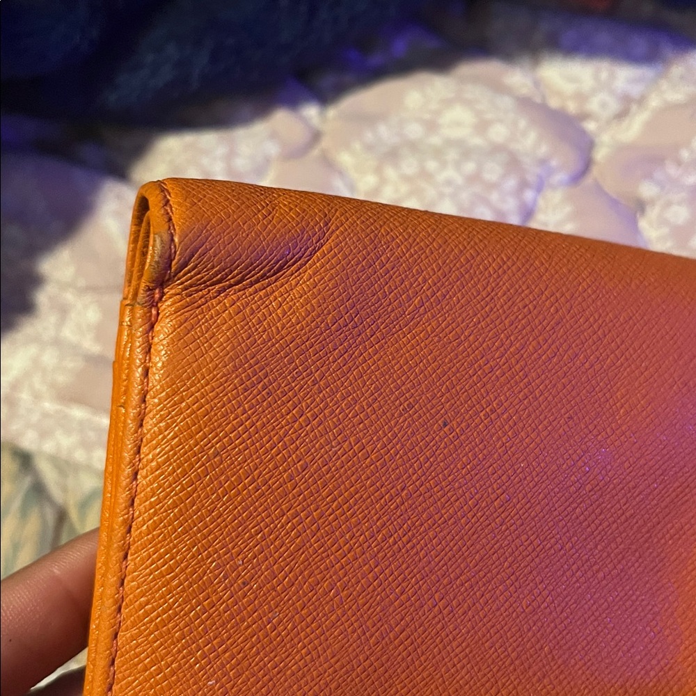 Michael Kors Tangerine Leather Wallet - Picture 3 of 7